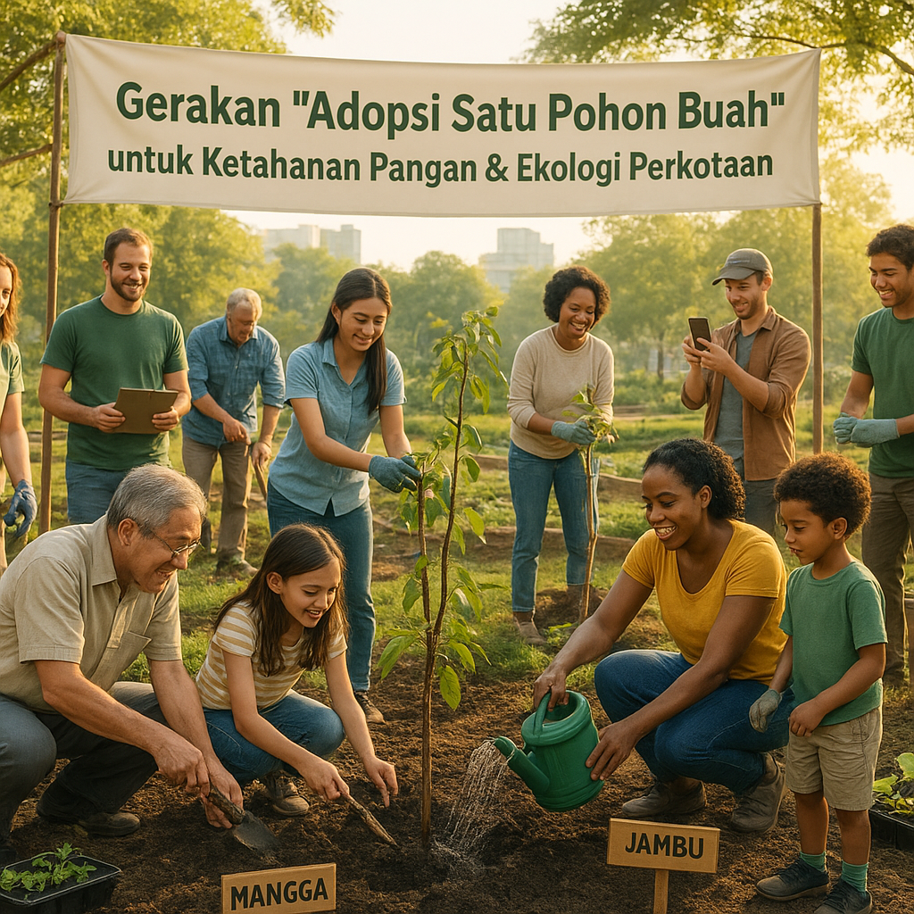 Gerakan 'Adopsi Satu Pohon Buah' untuk Ketahanan Pangan & Ekologi Perkotaan