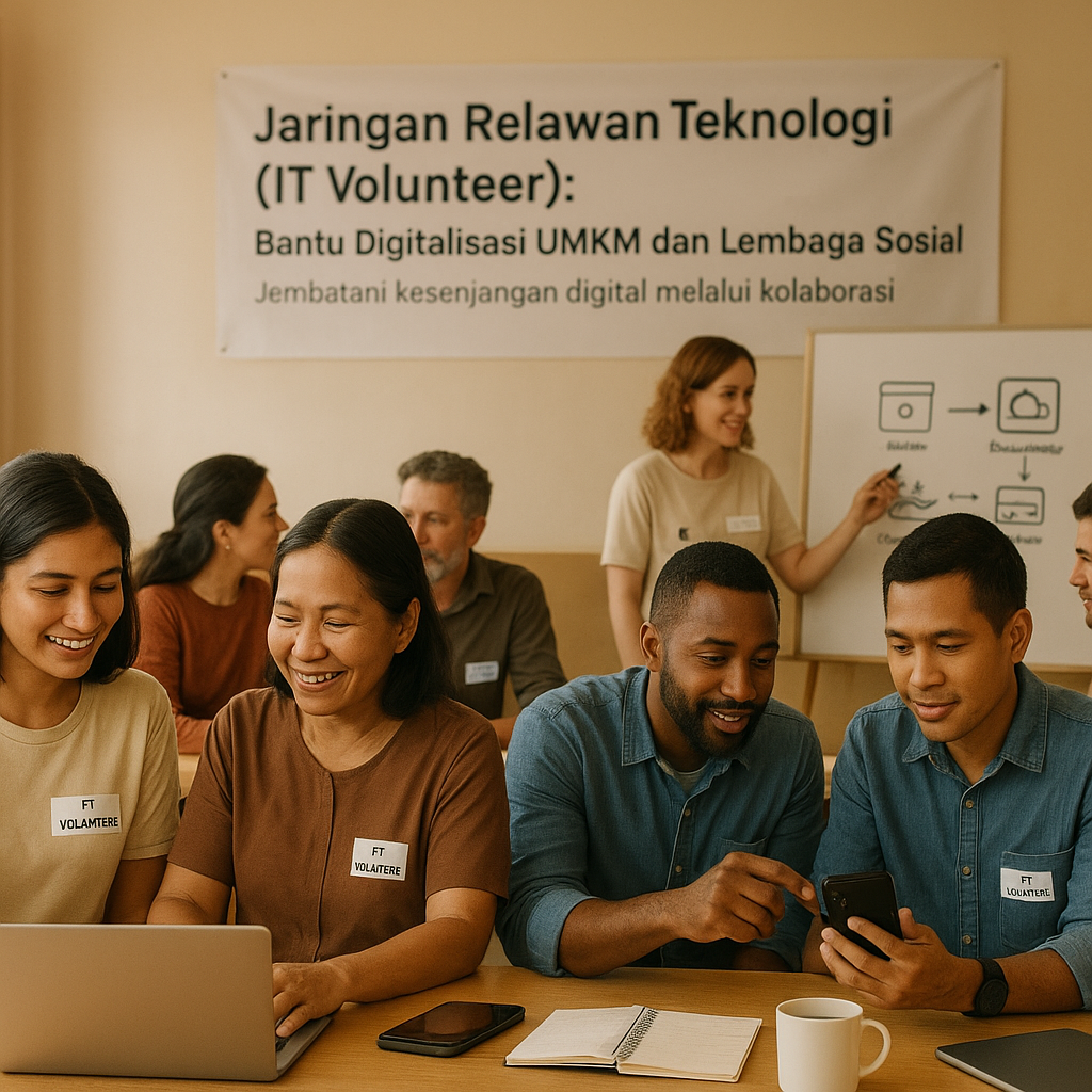 Jaringan Relawan Teknologi (IT Volunteer): Bantu Digitalisasi UMKM dan Lembaga Sosial