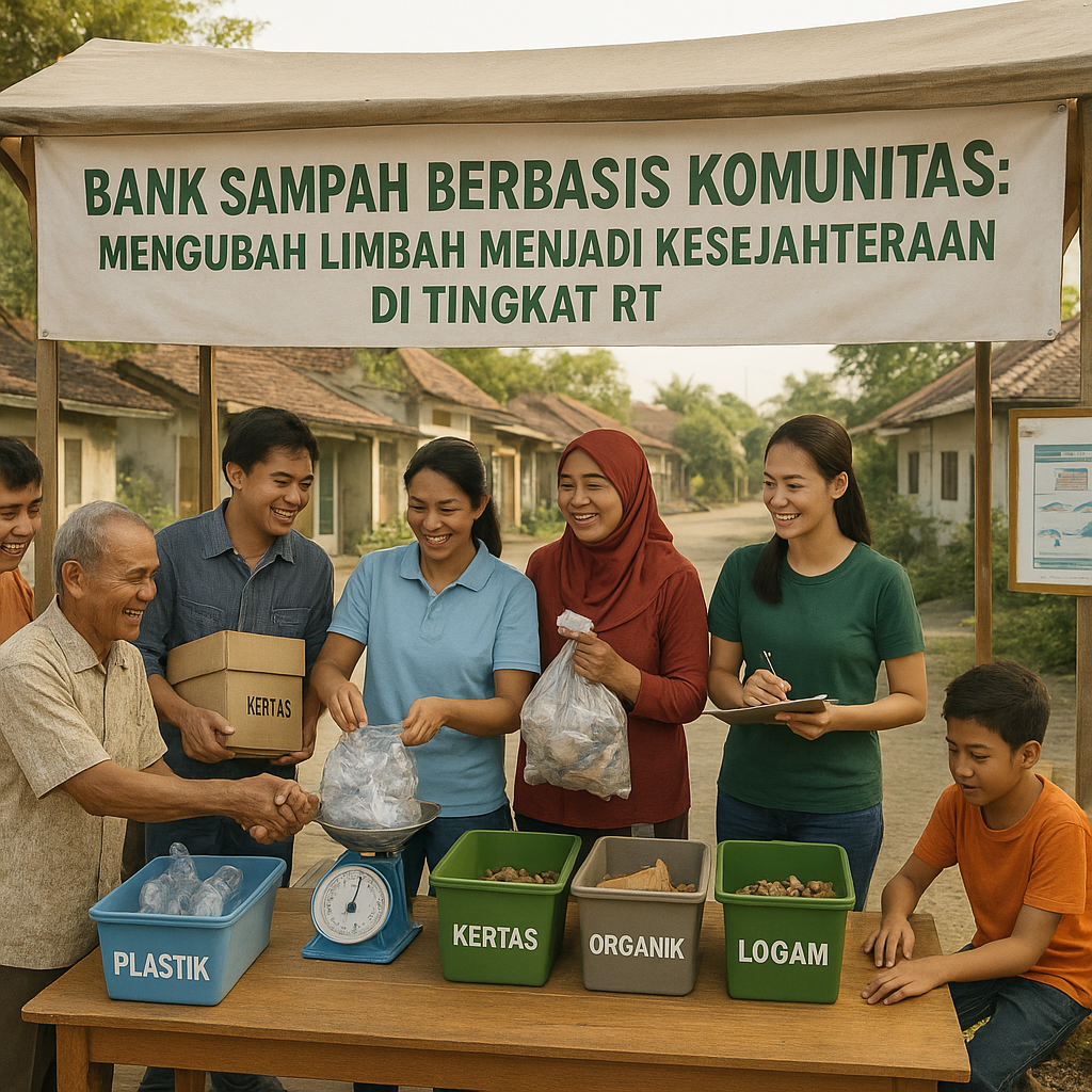 Bank Sampah Berbasis Komunitas: Mengubah Limbah menjadi Kesejahteraan di Tingkat RT