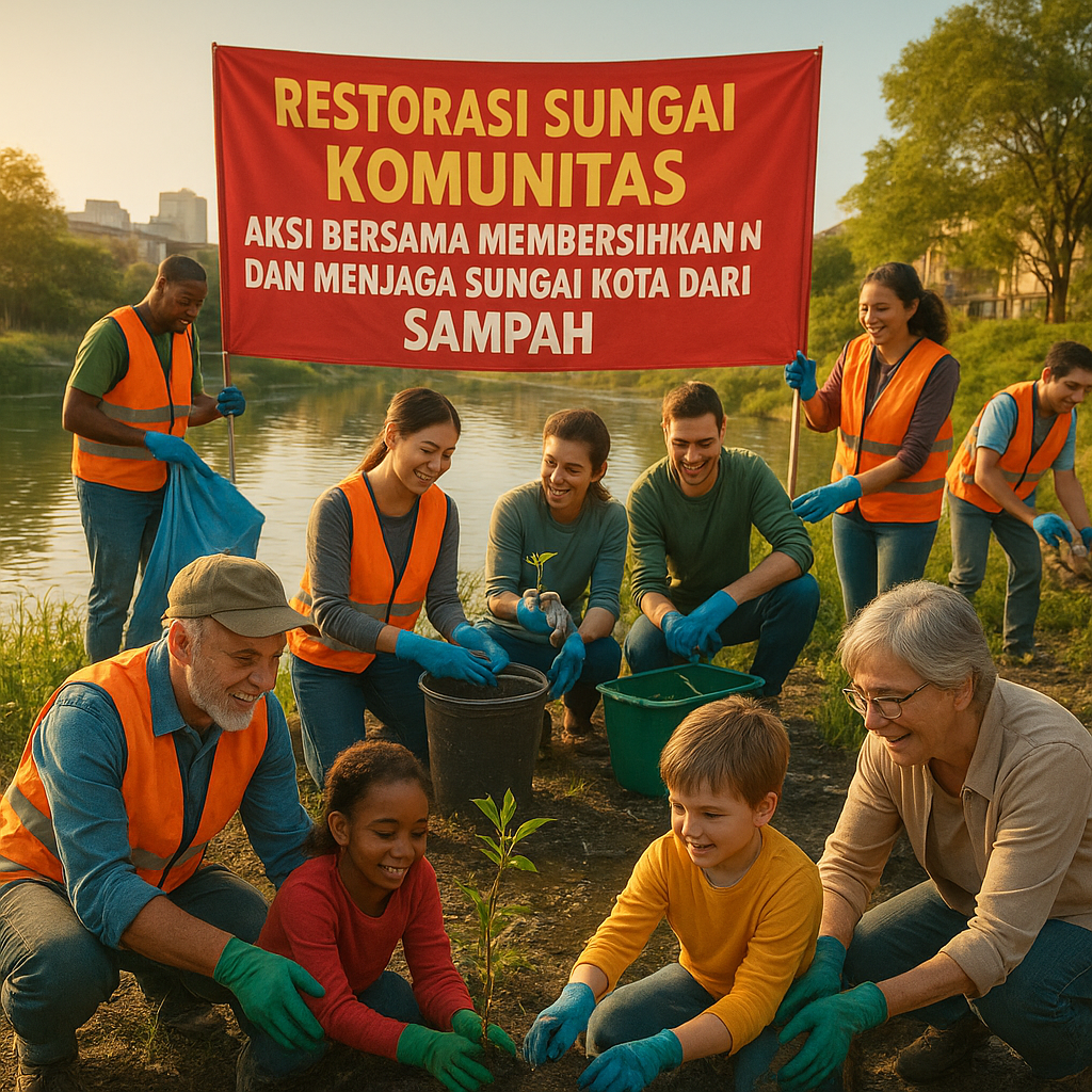 Restorasi Sungai Komunitas: Aksi Bersama Membersihkan dan Menjaga Sungai Kota dari Sampah