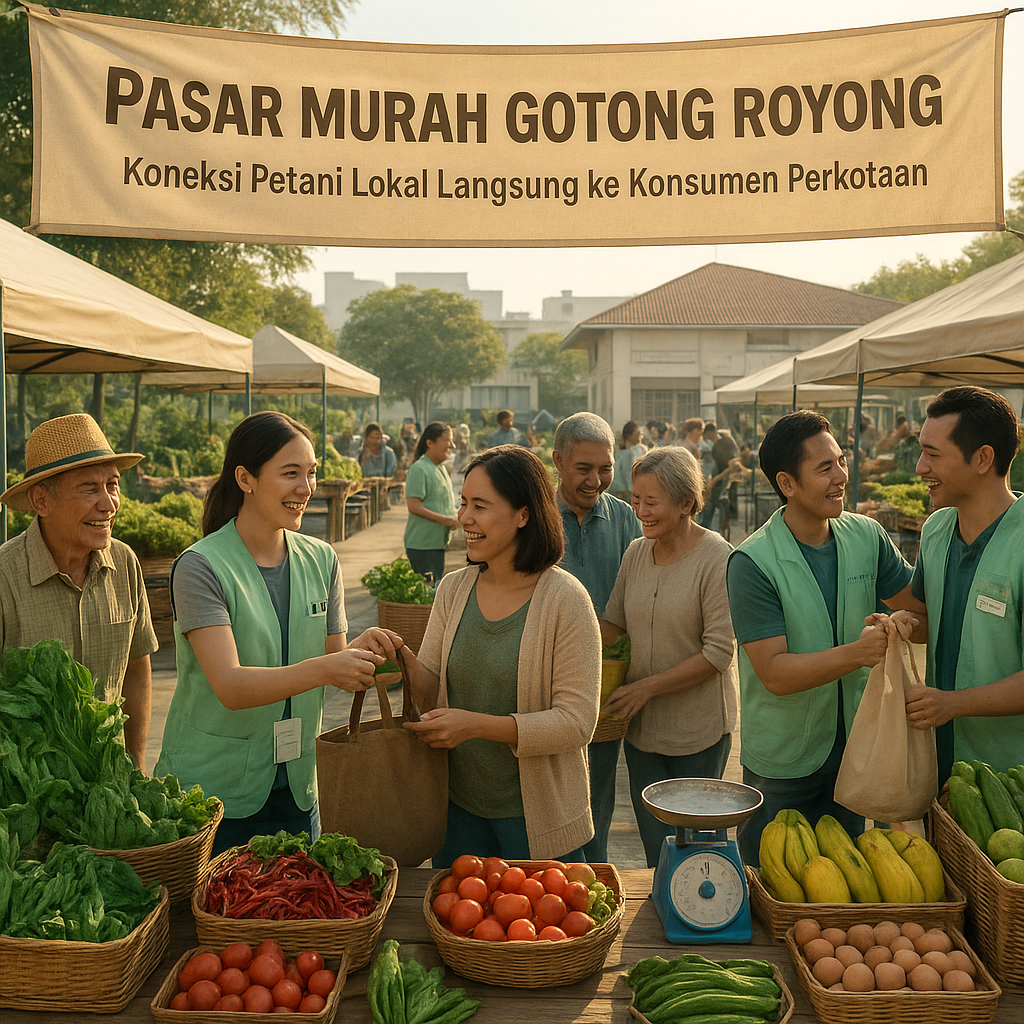Pasar Murah Gotong Royong: Koneksi Petani Lokal Langsung ke Konsumen Perkotaan