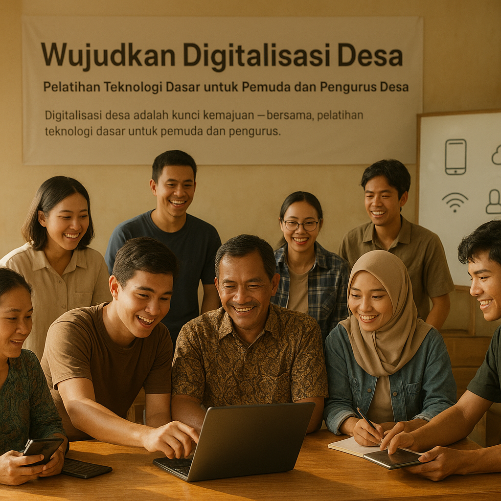 Wujudkan Digitalisasi Desa: Pelatihan Teknologi Dasar untuk Pemuda dan Pengurus Desa
