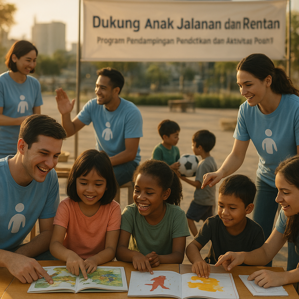 Dukung Anak Jalanan dan Rentan: Program Pendampingan Pendidikan dan Aktivitas Positif