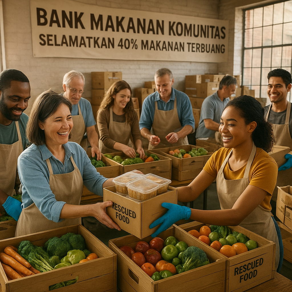 Bank Makanan Komunitas: Selamatkan 40% Makanan Terbuang