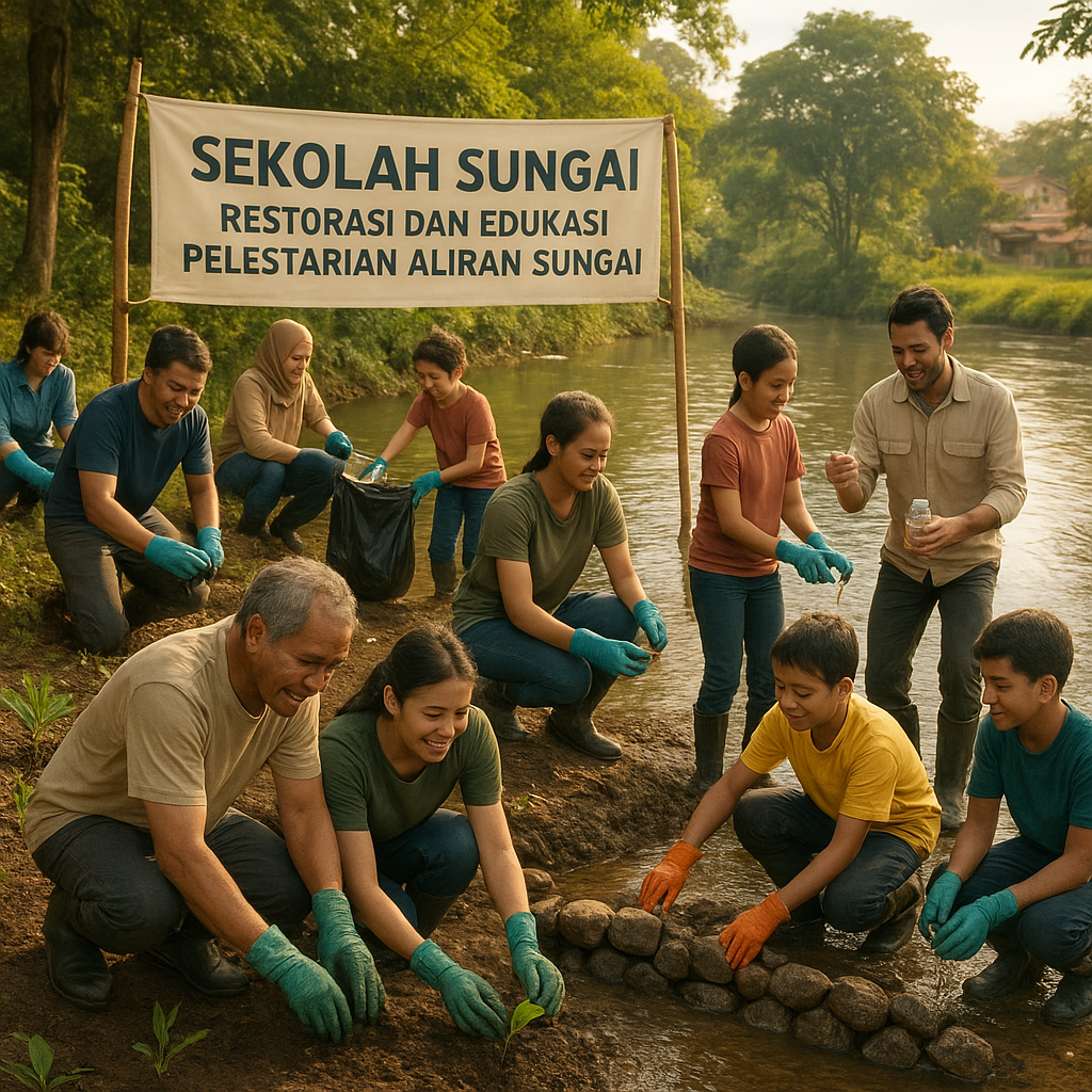 Sekolah Sungai: Restorasi dan Edukasi Pelestarian Aliran Sungai