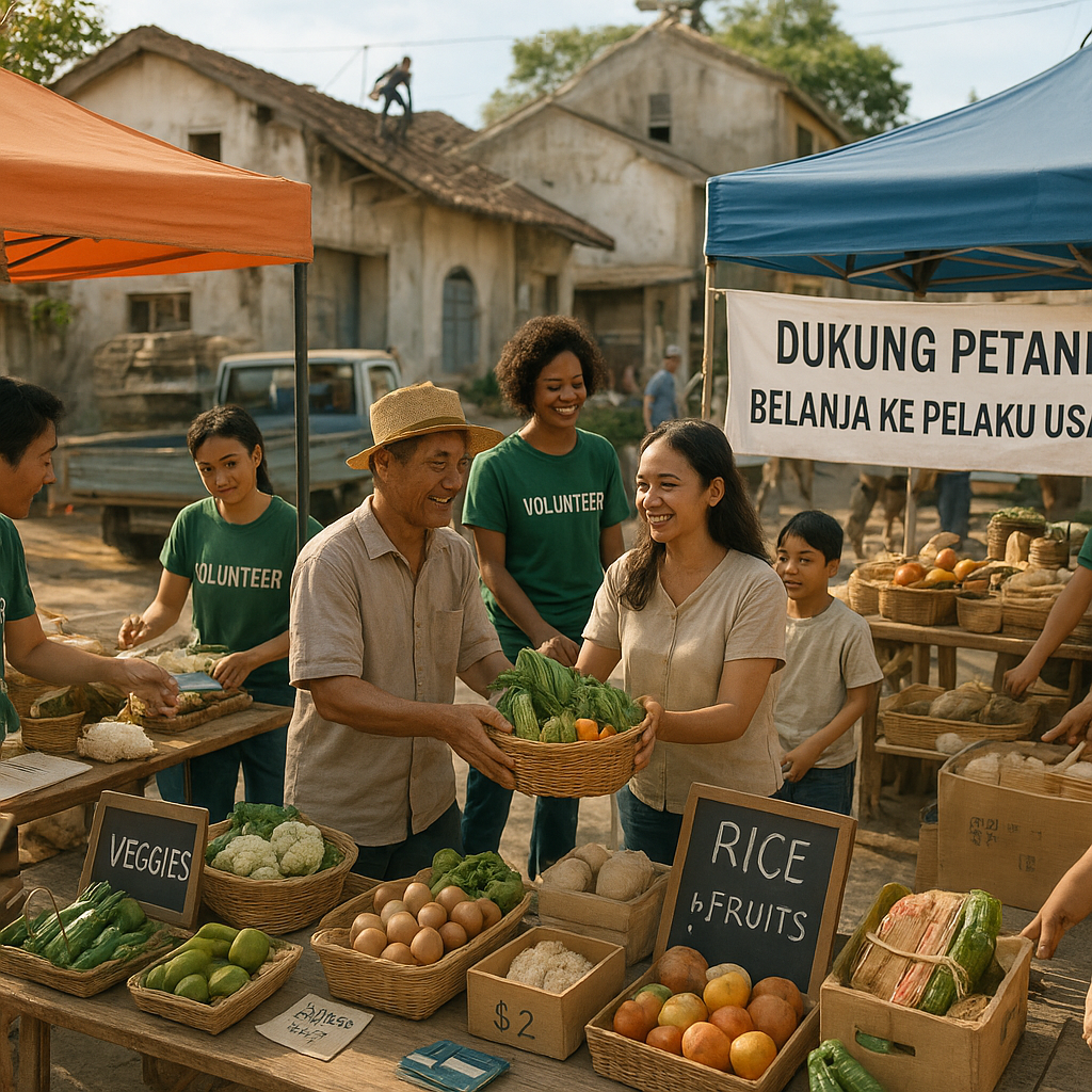 Dukung Petani Lokal: Gerakan 'Belanja ke Pelaku Usaha Kecil' Pasca Bencana