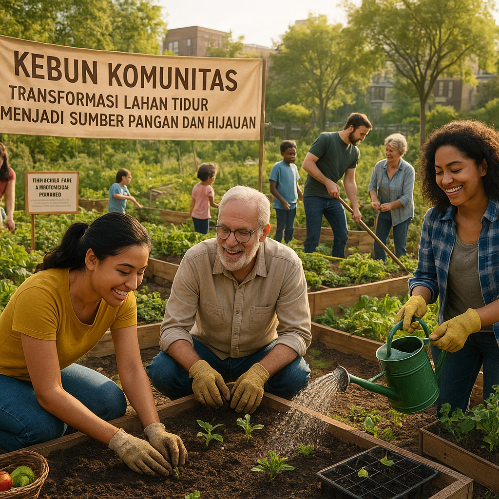 Kebun Komunitas: Transformasi Lahan Tidur Menjadi Sumber Pangan dan Hijauan