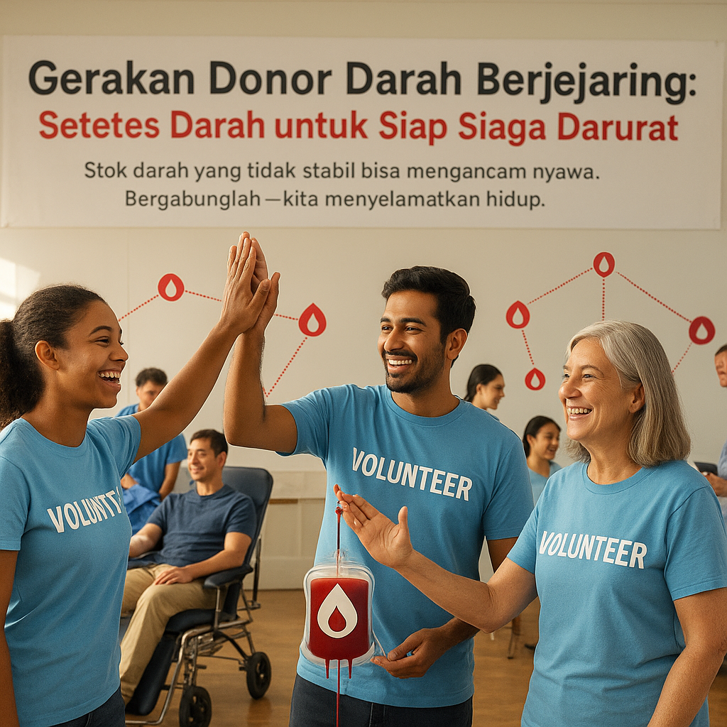 Gerakan Donor Darah Berjejaring: Setetes Darah untuk Siap Siaga Darurat
