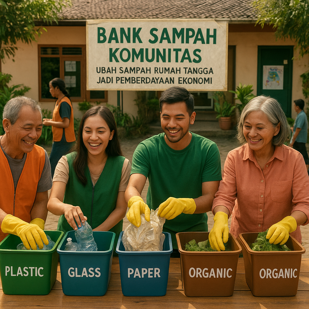 Bank Sampah Komunitas: Ubah Sampah Rumah Tangga Jadi Pemberdayaan Ekonomi