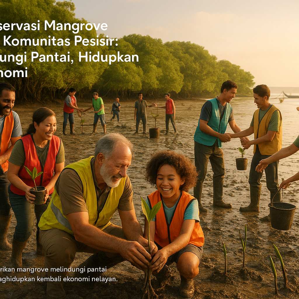 Konservasi Mangrove oleh Komunitas Pesisir: Lindungi Pantai, Hidupkan Ekonomi