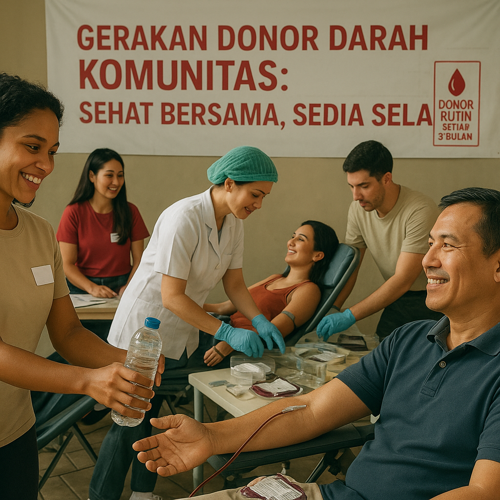 Gerakan Donor Darah Komunitas: Sehat Bersama, Sedia Selalu