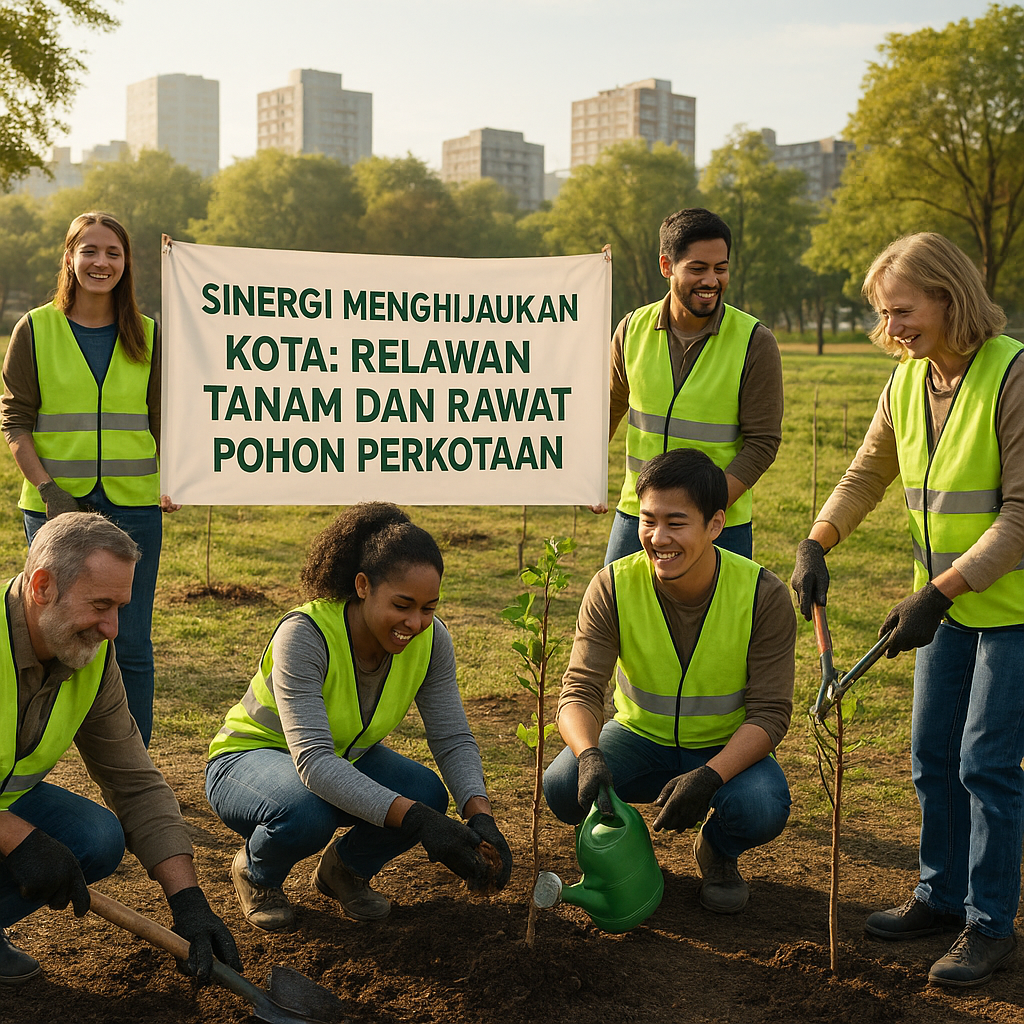 Sinergi Menghijaukan Kota: Relawan Tanam dan Rawat Pohon Perkotaan