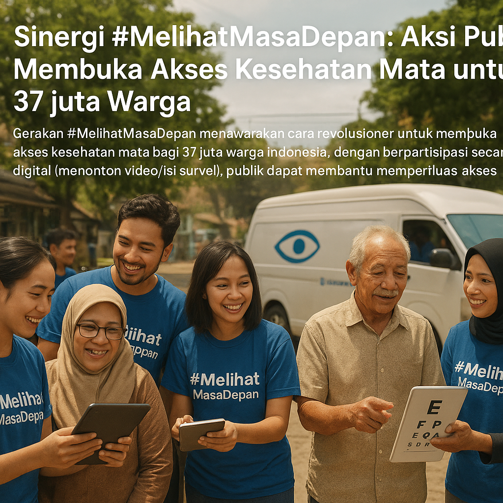 Sinergi #MelihatMasaDepan: Aksi Publik Membuka Akses Kesehatan Mata untuk 37 juta Warga