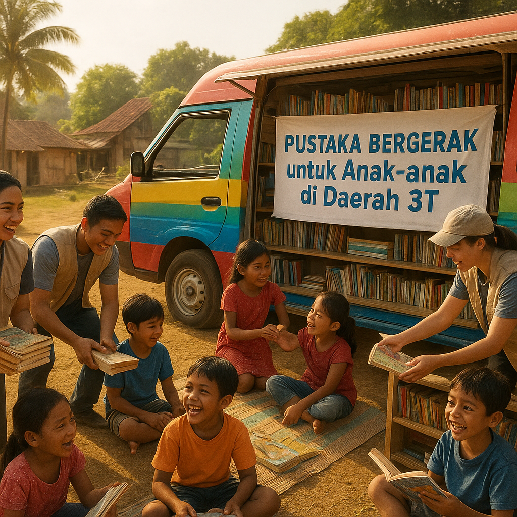 Pustaka Bergerak untuk Anak-anak di Daerah 3T