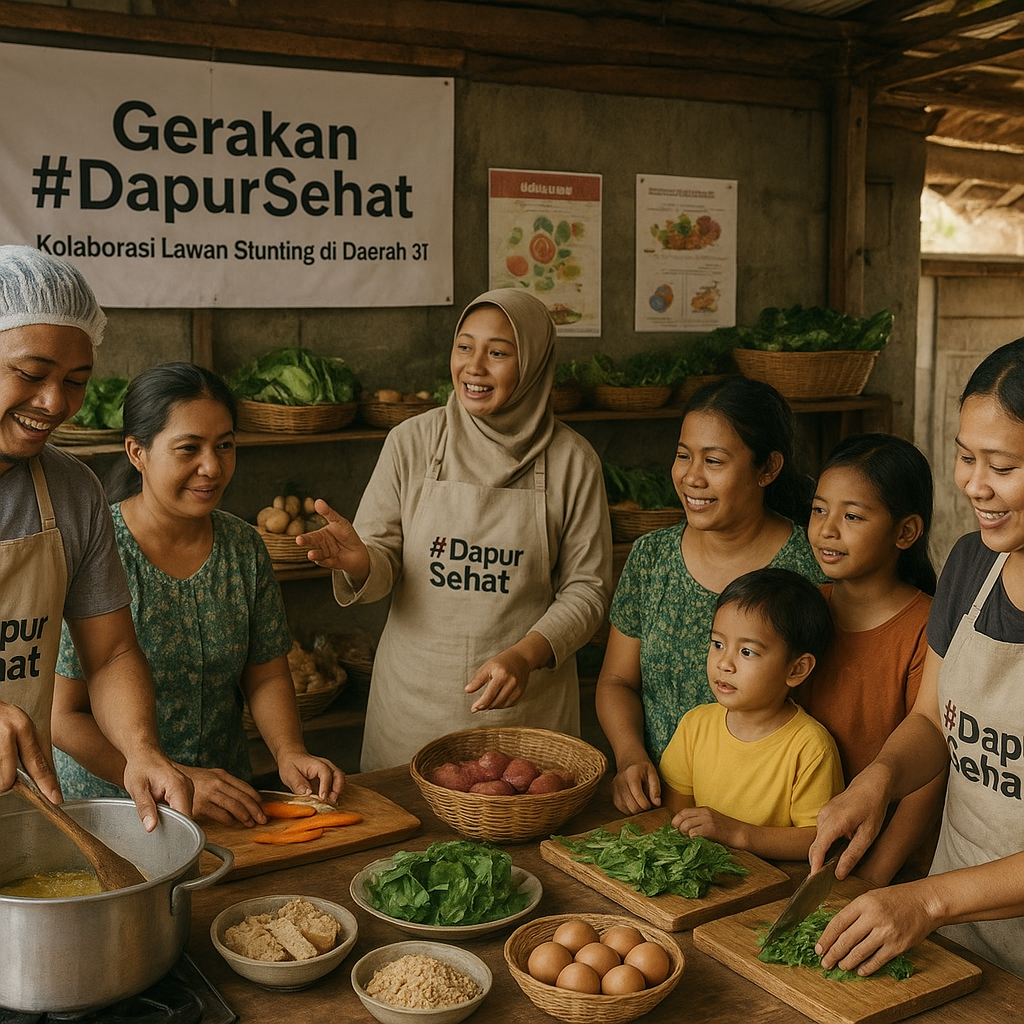 Gerakan #DapurSehat: Kolaborasi Lawan Stunting di Daerah 3T