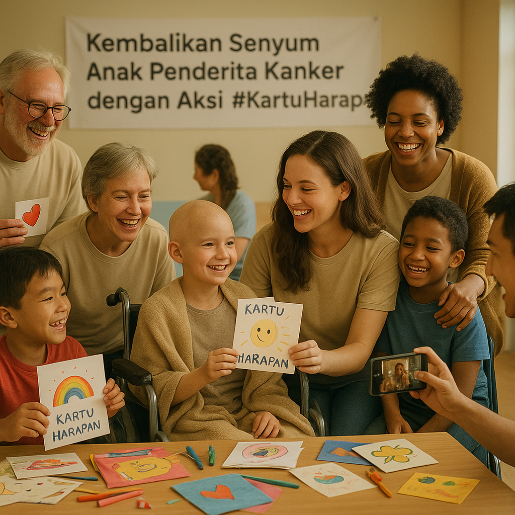 Kembalikan Senyum Anak Penderita Kanker dengan Aksi #KartuHarapan