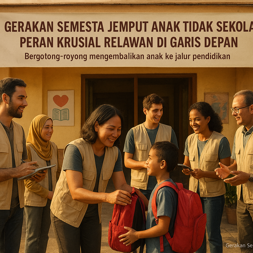 Gerakan Semesta Jemput Anak Tidak Sekolah: Peran Krusial Relawan di Garis Depan