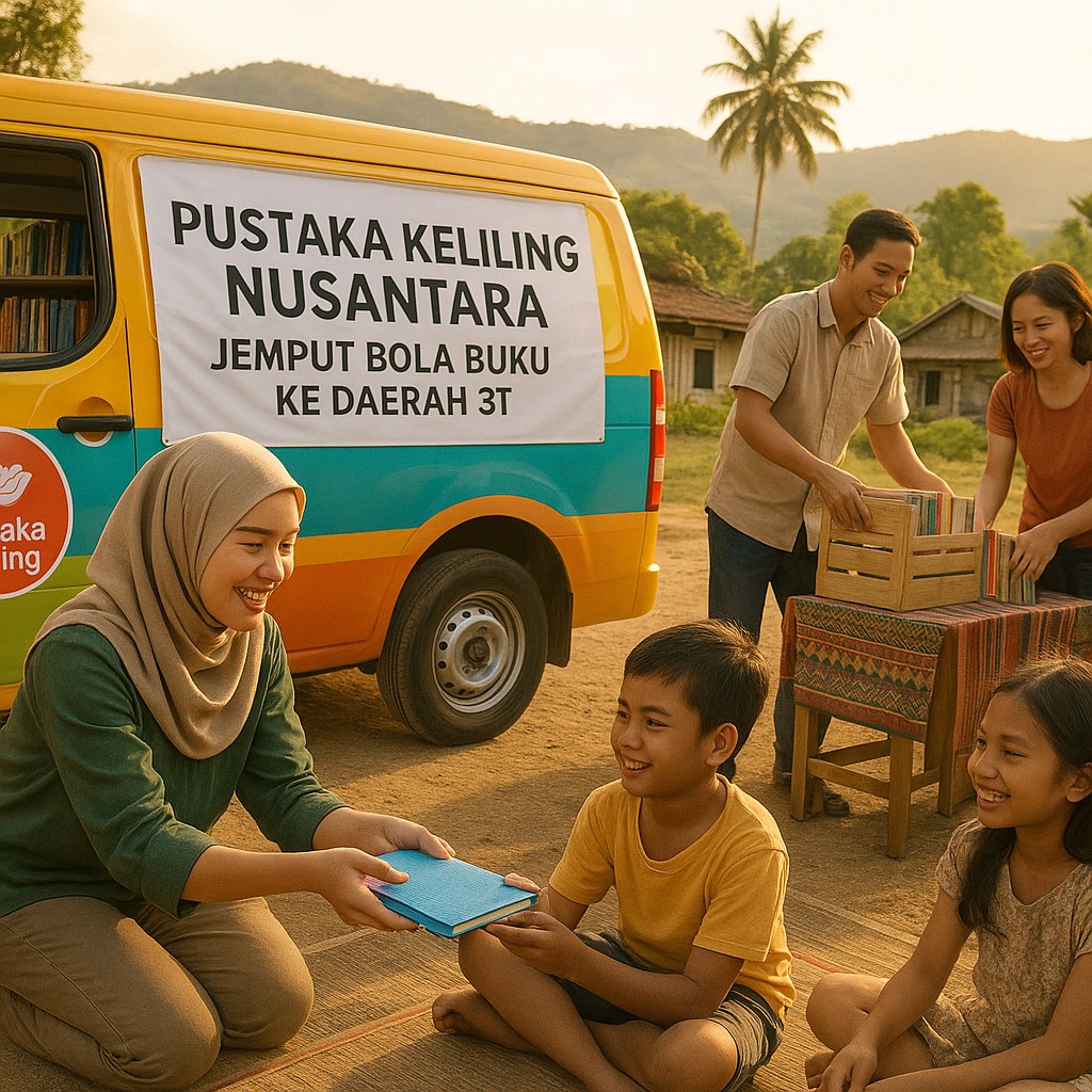 Gerakan 'Pustaka Keliling Nusantara': Jemput Bola Buku ke Daerah 3T
