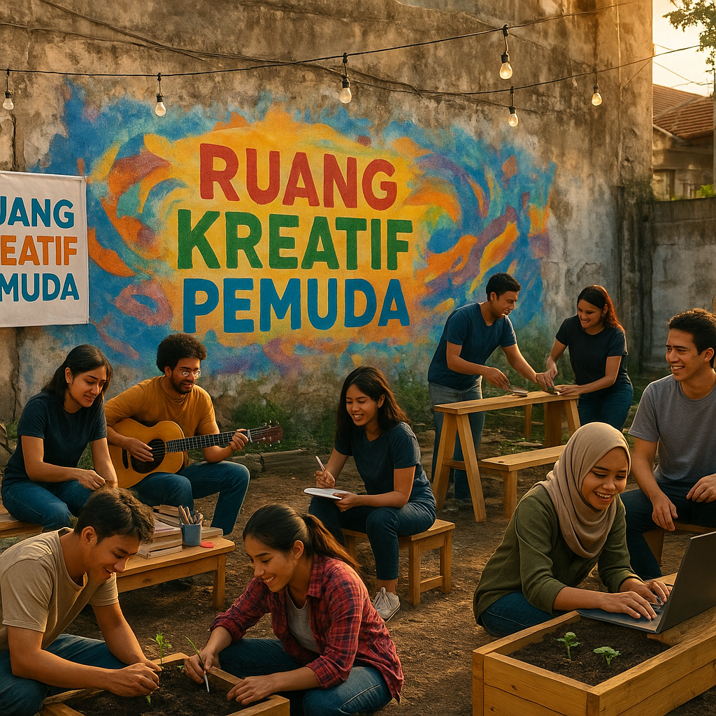 Inisiatif 'Ruang Kreatif Pemuda': Sulap Lahan Tidur Jadi Tempat Belajar dan Berkarya