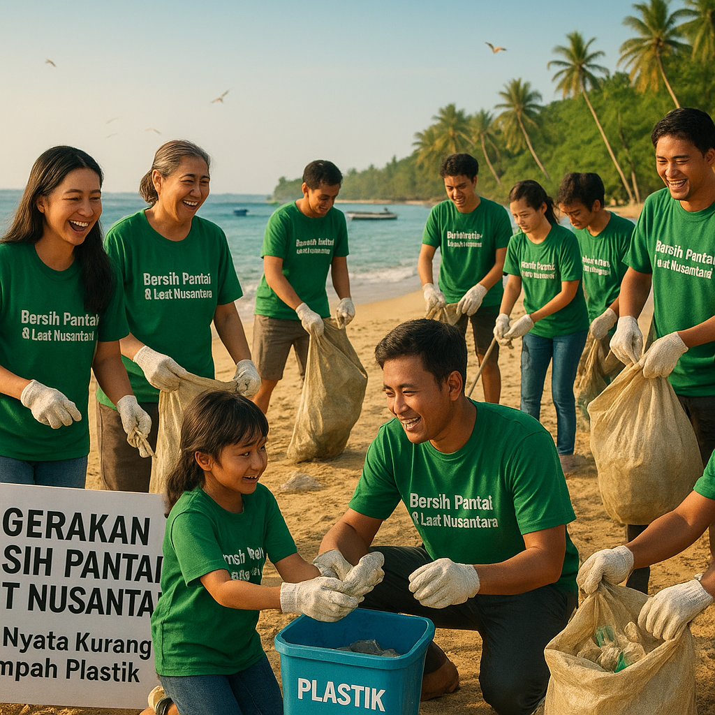 Gerakan 'Bersih Pantai & Laut Nusantara': Aksi Nyata Kurangi Sampah Plastik