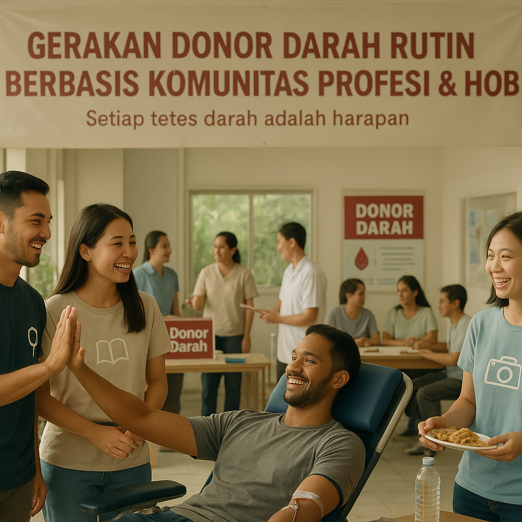 Gerakan Donor Darah Rutin Berbasis Komunitas Profesi & Hobi