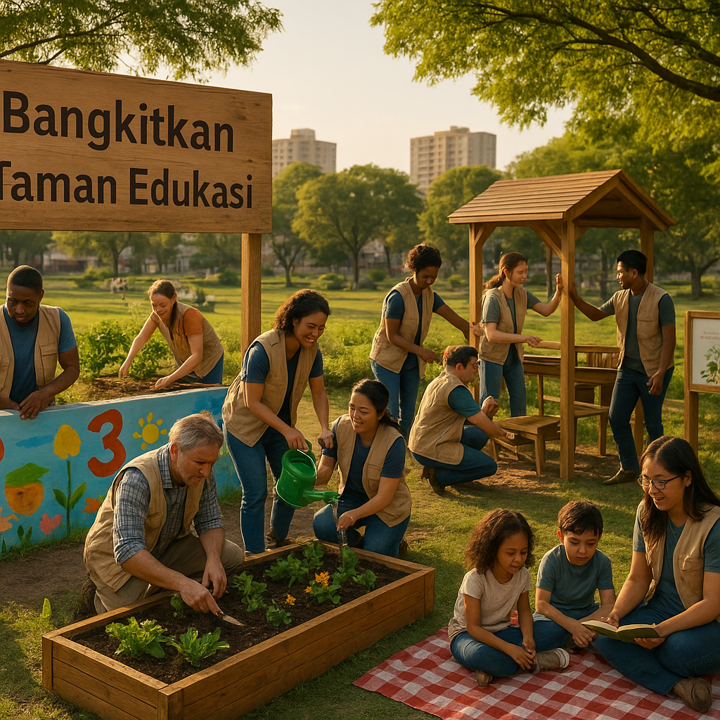 Bangkitkan Taman Edukasi: Kolaborasi Warga Menghidupkan Ruang Publik di Perkotaan