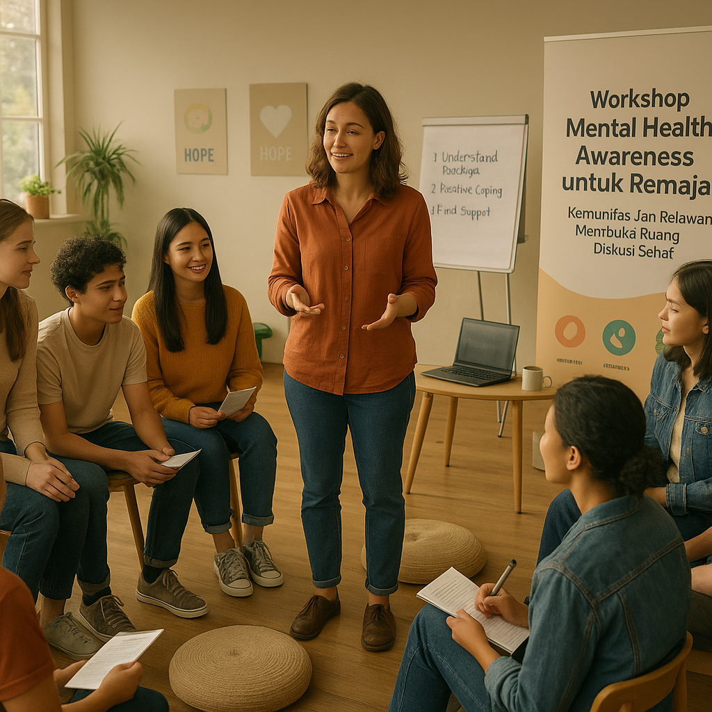 Workshop Mental Health Awareness untuk Remaja: Komunitas dan Relawan Membuka Ruang Diskusi Sehat