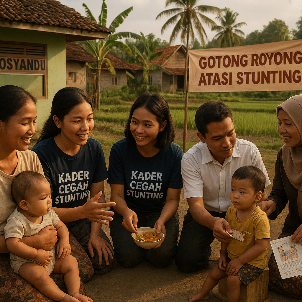 Gotong Royong Atasi Stunting di Pedesaan: Komunitas dan Relawan Bisa Jadi Garda Terdepan