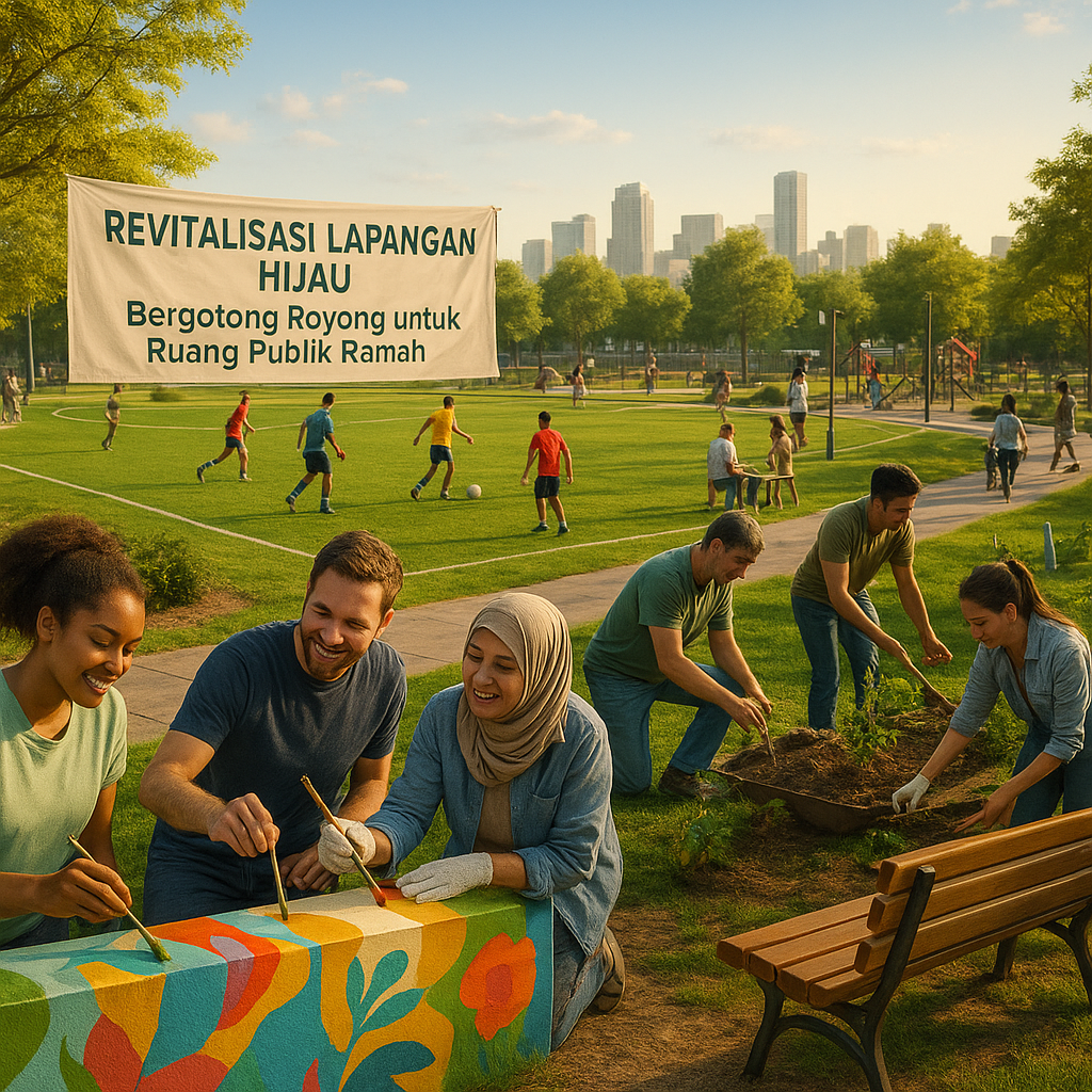 Revitalisasi Lapangan Hijau: Ajak Komunitas Olahraga dan Seni Bangun Ruang Publik yang Ramah