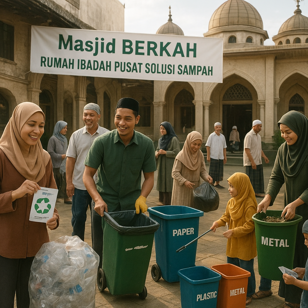 Dari Mimbar ke Ekosistem: Gerakan Masjid BERKAH Jadikan Rumah Ibadah Pusat Solusi Sampah