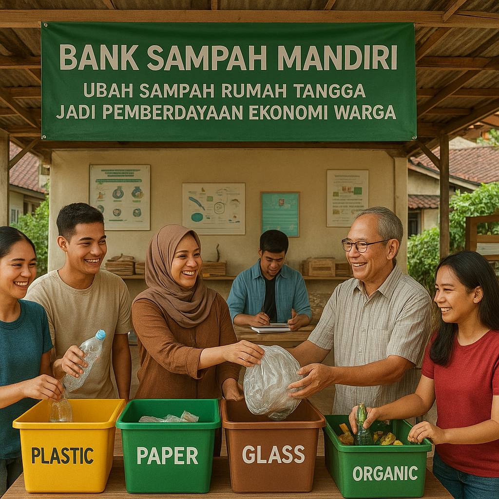 Bank Sampah Mandiri: Ubah Sampah Rumah Tangga Jadi Pemberdayaan Ekonomi Warga