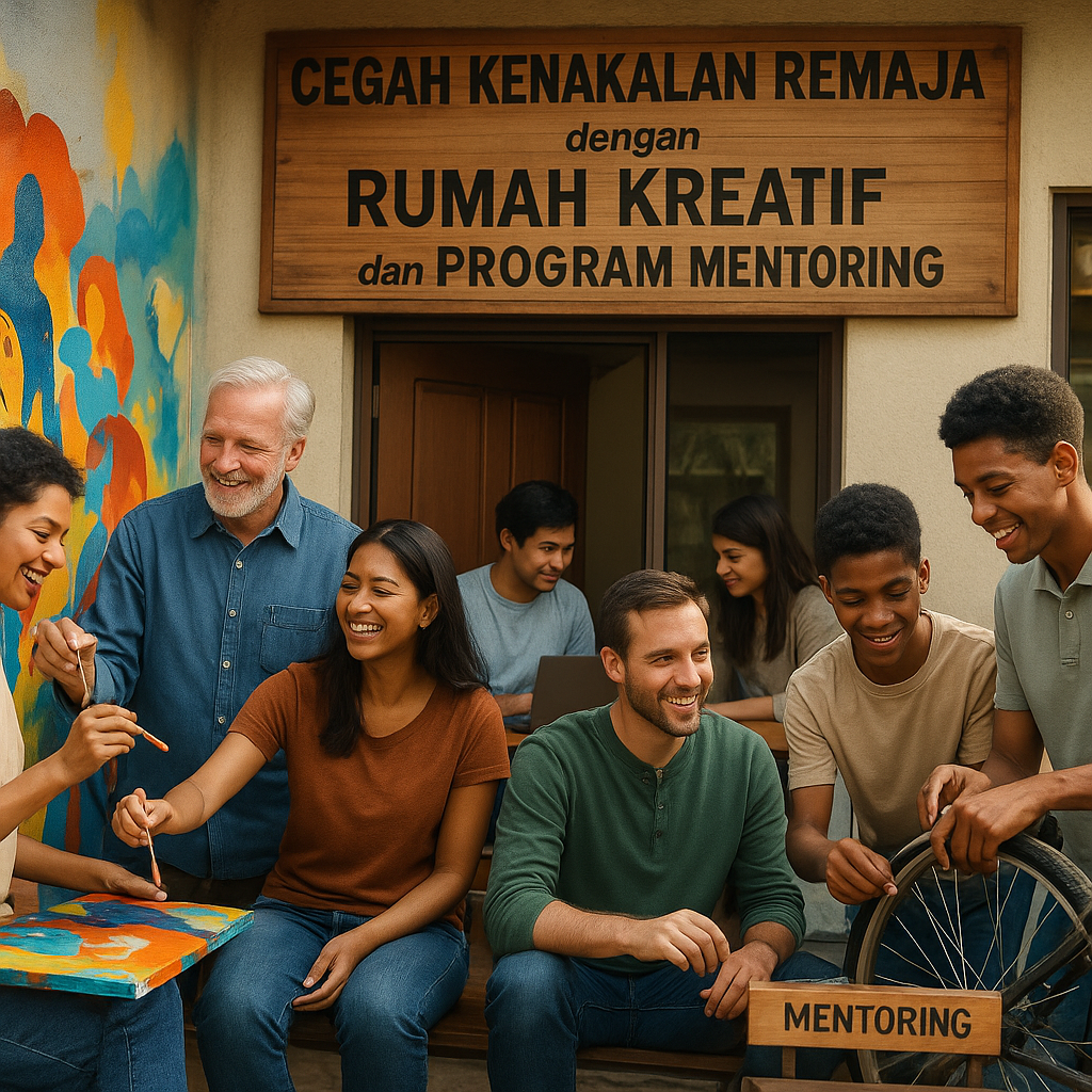 Cegah Kenakalan Remaja dengan Rumah Kreatif dan Program Mentoring