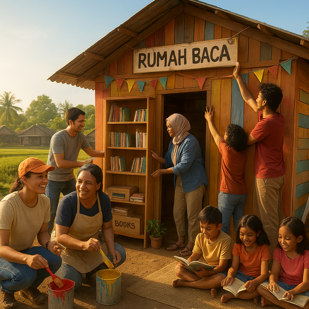 Mari Bantu Membangun 'Rumah Baca' di Desa Terpencil