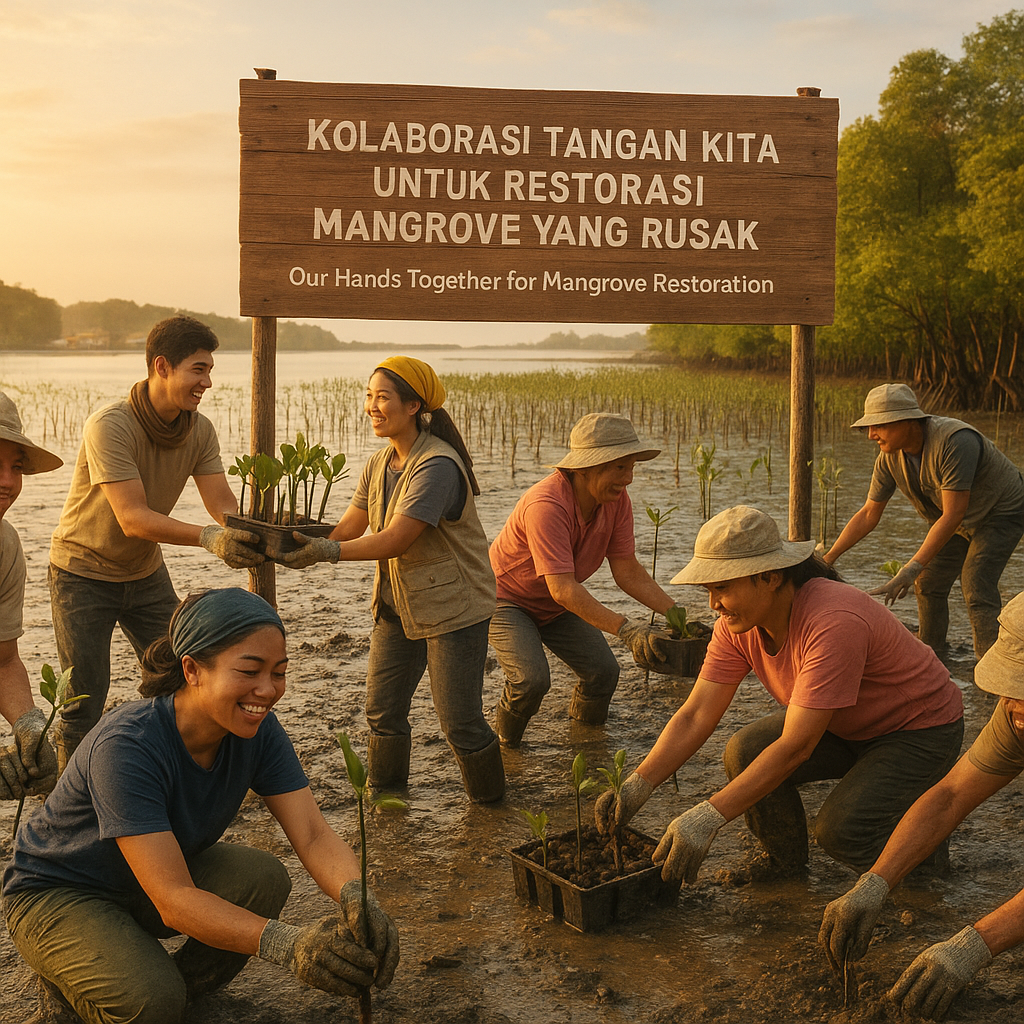 Kolaborasi Tangan Kita untuk Restorasi Mangrove yang Rusak