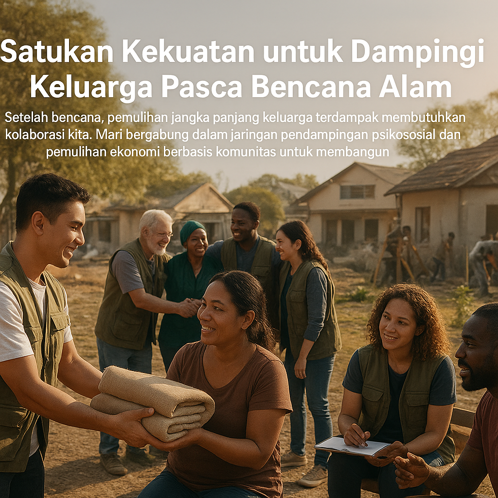 Satukan Kekuatan untuk Dampingi Keluarga Pasca Bencana Alam