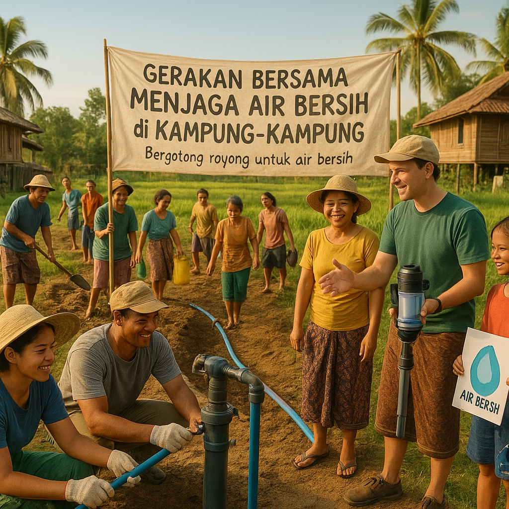Gerakan Bersama Menjaga Air Bersih di Kampung-Kampung