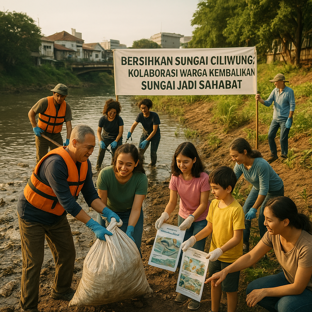 Bersihkan Sungai Ciliwung: Kolaborasi Warga Kembalikan Sungai Jadi Sahabat