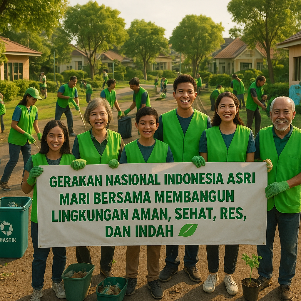 Gerakan Nasional Indonesia ASRI: Mari Bersama Membangun Lingkungan Aman, Sehat, Resik, dan Indah