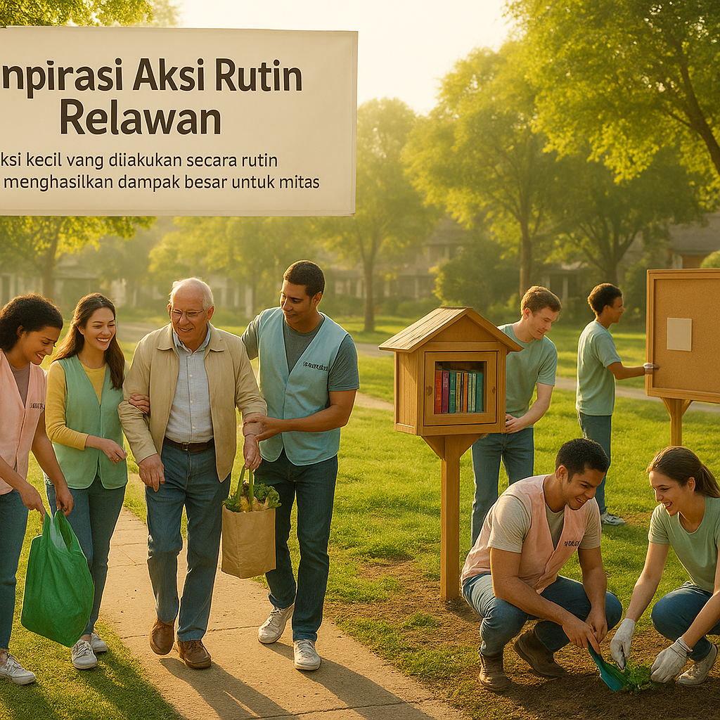 Inspirasi Aksi Rutin Relawan: 5 Kegiatan Mudah yang Bisa Dimulai Besok Pagi