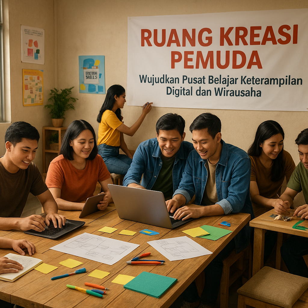Ruang Kreasi Pemuda: Wujudkan Pusat Belajar Keterampilan Digital dan Wirausaha