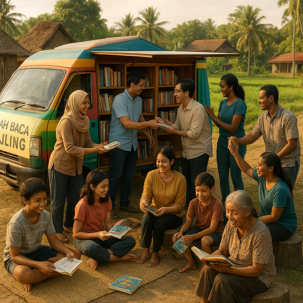 Rumah Baca Keliling: Menjemput Bola Membaca ke Pelosok Desa