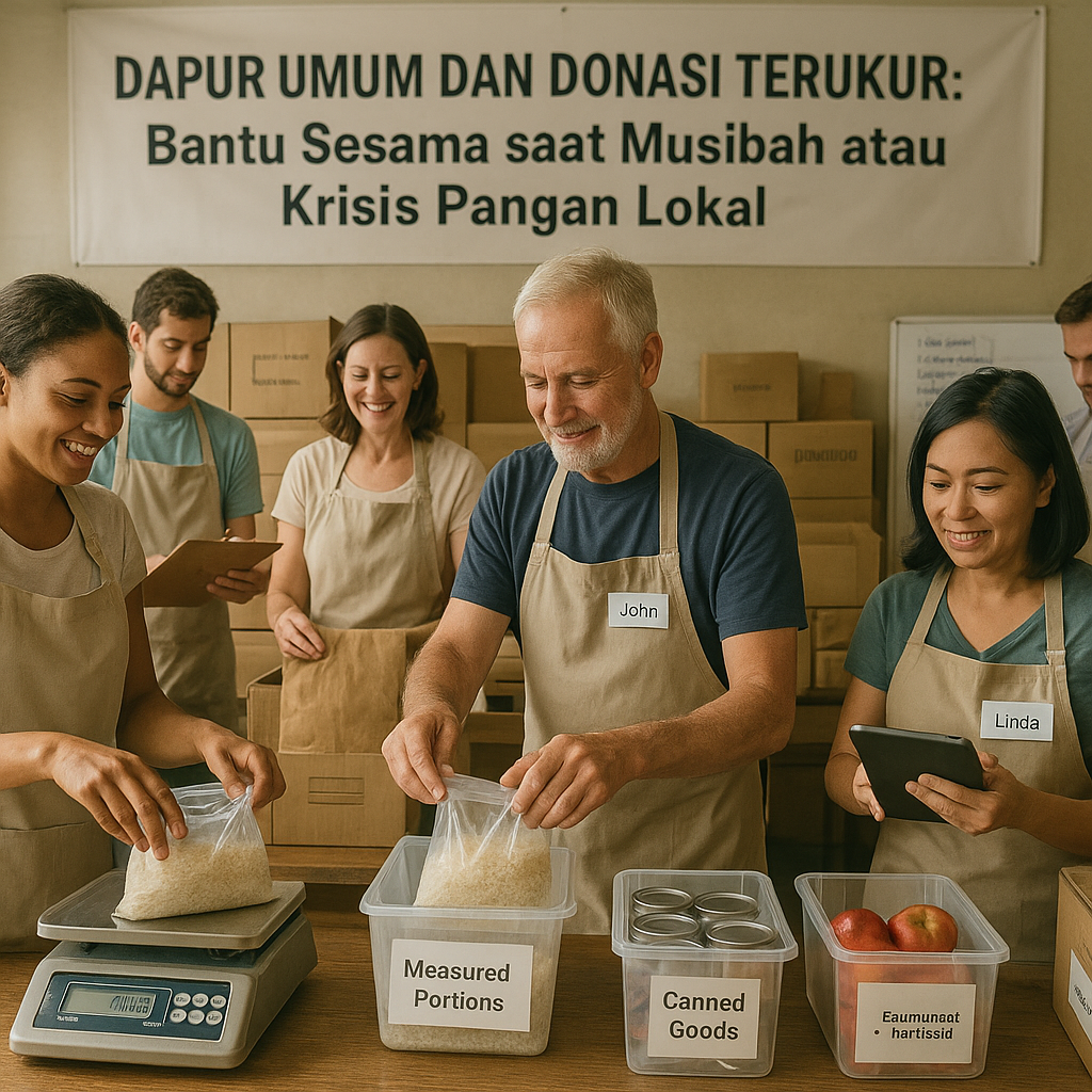 Dapur Umum dan Donasi Terukur: Bantu Sesama saat Musibah atau Krisis Pangan Lokal