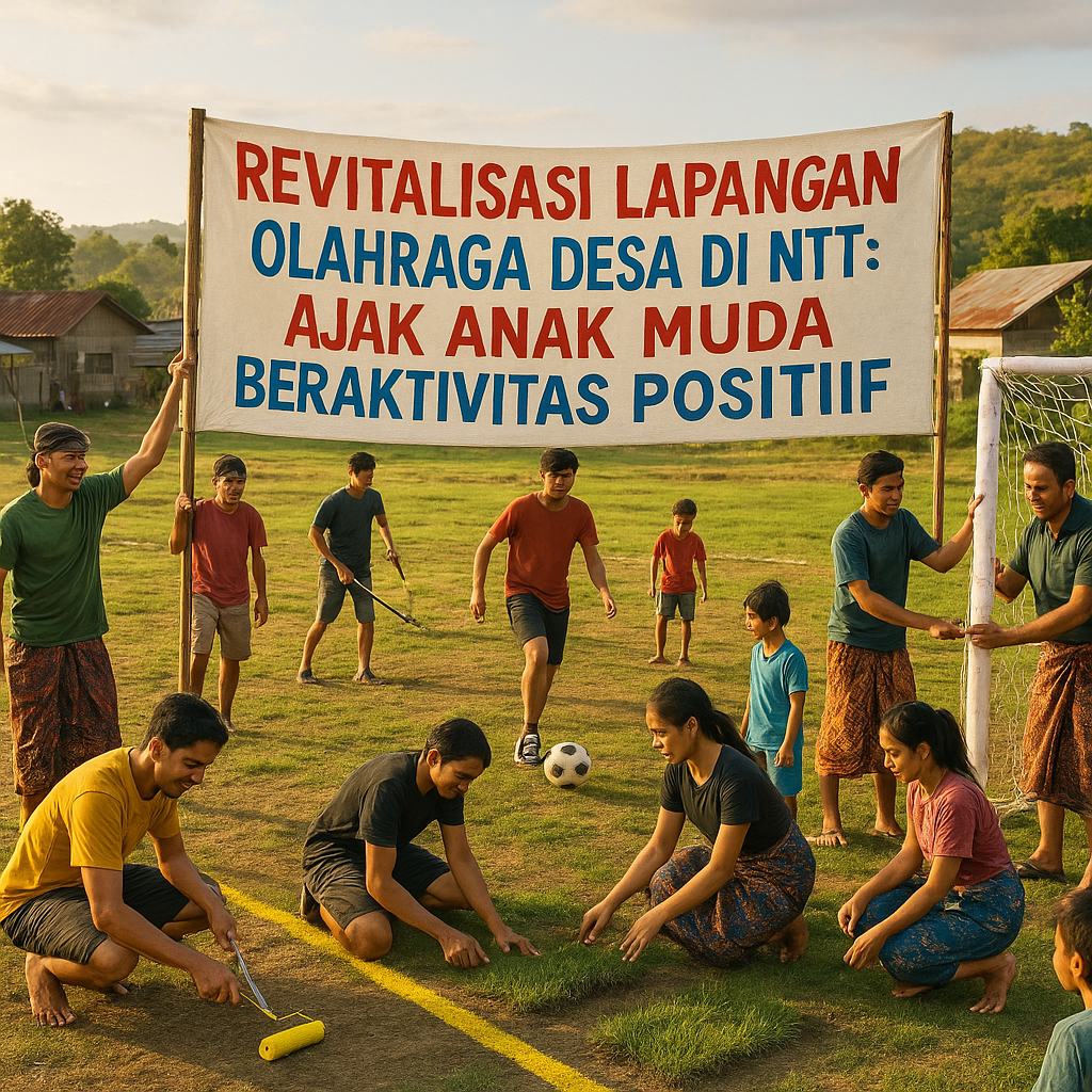 Revitalisasi Lapangan Olahraga Desa di NTT: Ajak Anak Muda Beraktivitas Positif