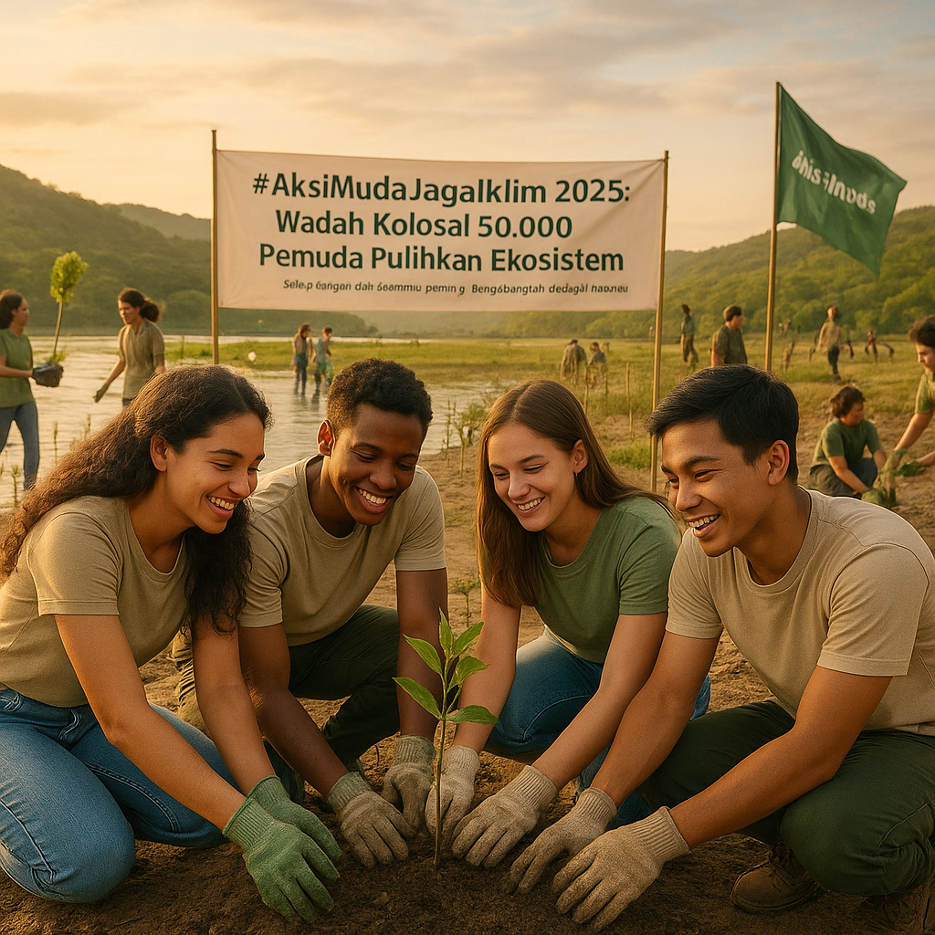 #AksiMudaJagaIklim 2025: Wadah Kolosal 50.000 Pemuda Pulihkan Ekosistem