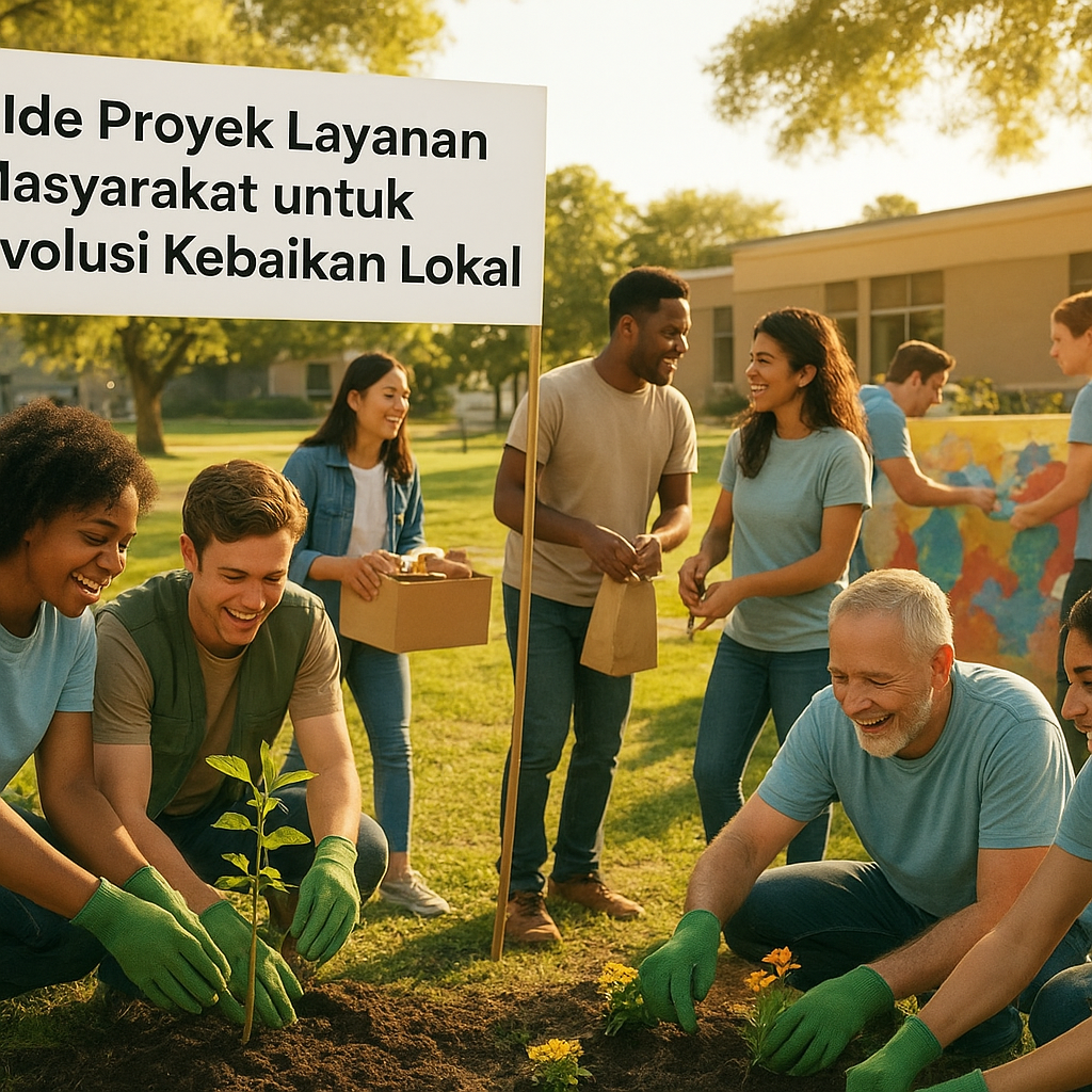 73 Ide Proyek Layanan Masyarakat untuk Revolusi Kebaikan Lokal