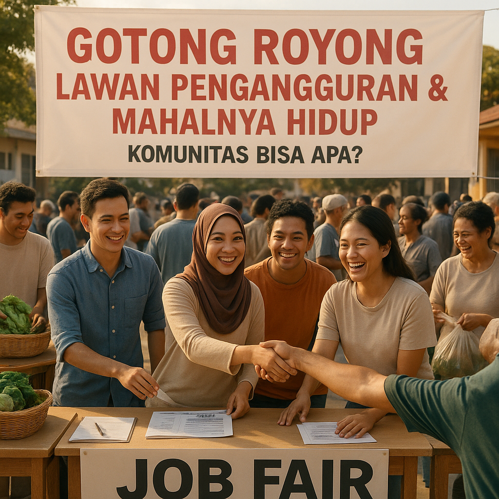 Gotong Royong Lawan Pengangguran & Mahalnya Hidup: Komunitas Bisa Apa?