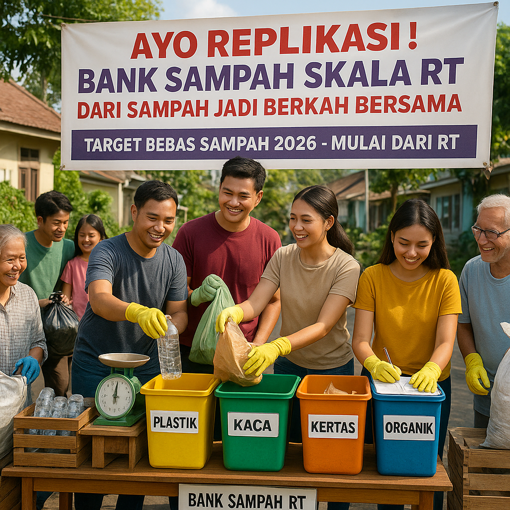 Ayo Replikasi! Bank Sampah Skala RT, Dari Sampah Jadi Berkah Bersama