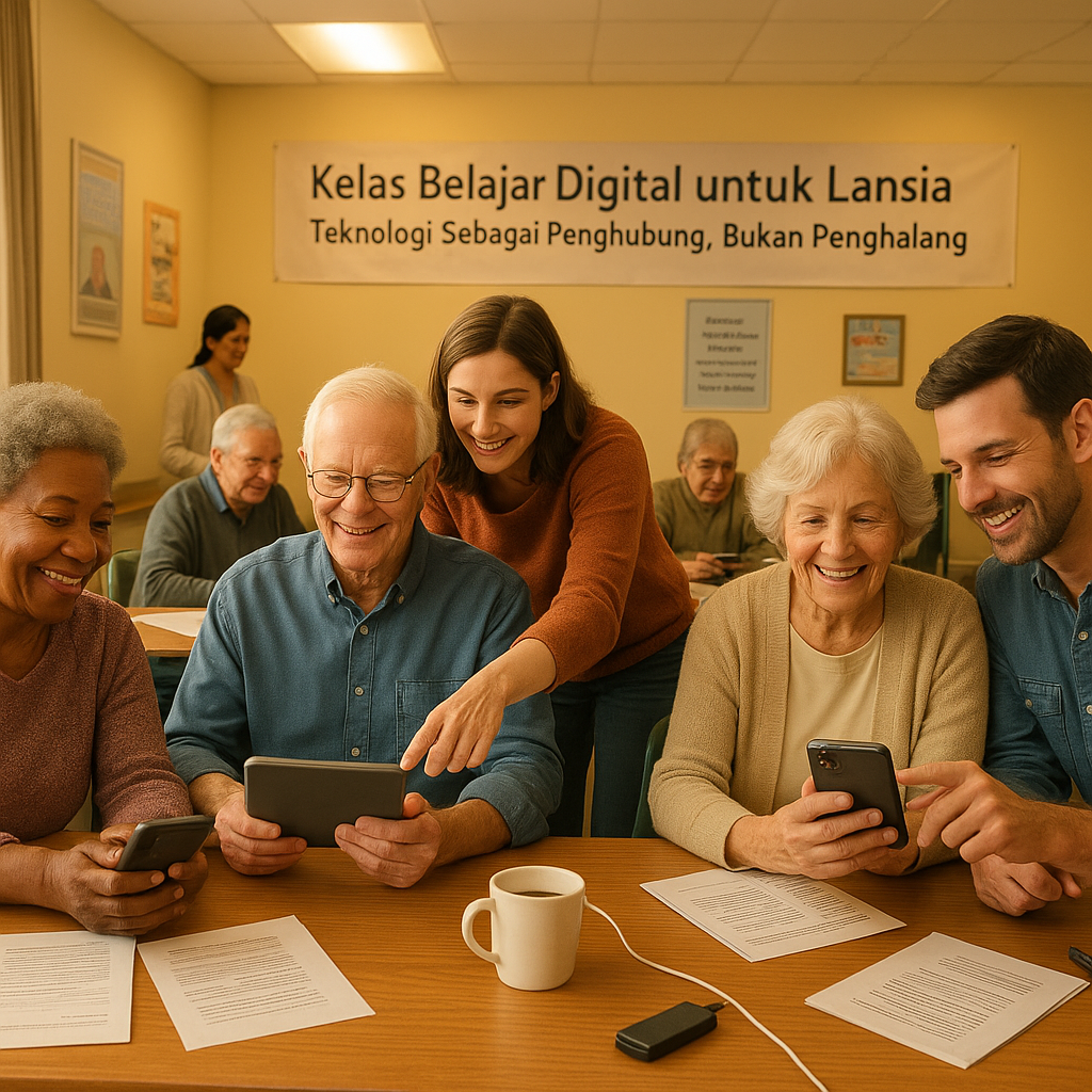 Kelas Belajar Digital untuk Lansia: Teknologi Sebagai Penghubung, Bukan Penghalang