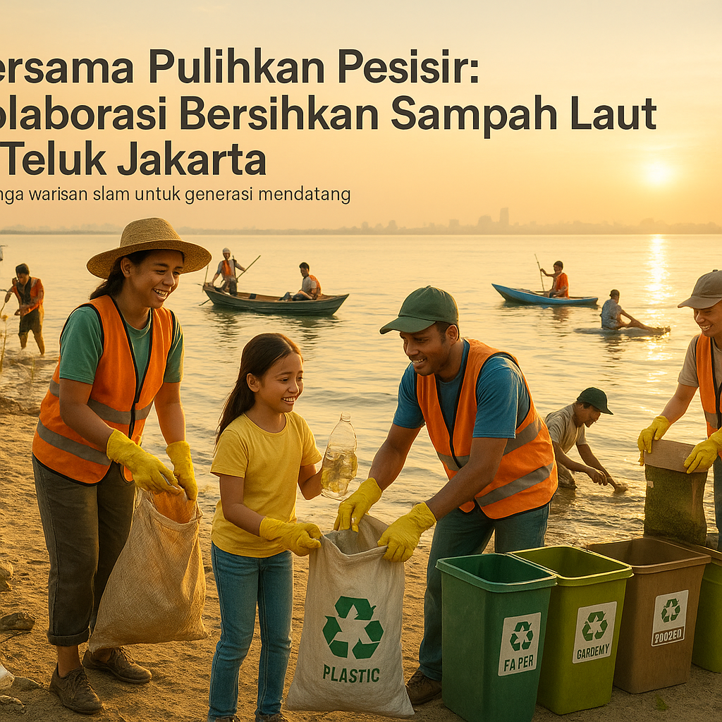 Bersama Pulihkan Pesisir: Kolaborasi Bersihkan Sampah Laut di Teluk Jakarta