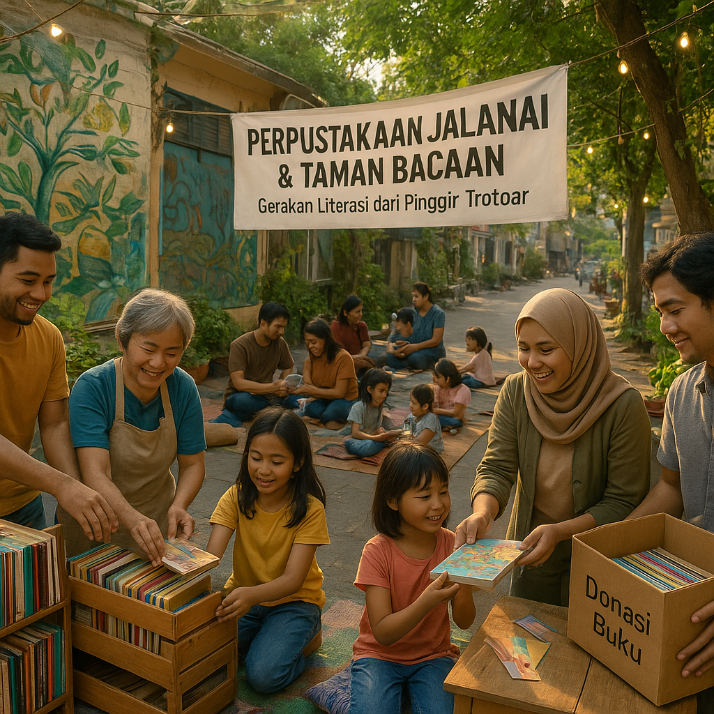 Perpustakaan Jalanan & Taman Bacaan: Gerakan Literasi dari Pinggir Trotoar